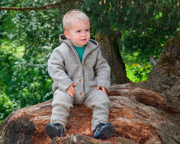 Mono bebé 100% lana merino virgen ropa ecológica bebe invierno 