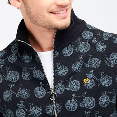 Sudadera estampado bicis 100% algodón orgánico Sudadera estampado bicis 100% algodón orgánico ropa ecológica y sostenible