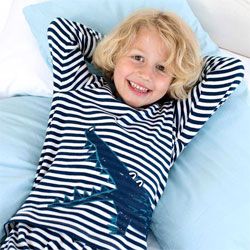 Pijama 100% algodón orgánico azul rayas Pijama 100% algodón orgánico azul rayas