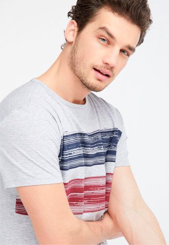 Camiseta algodón ecológico manga corta hombre Camiseta algodón ecológico manga corta hombre