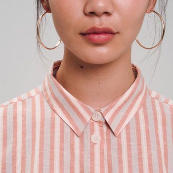 Blusa de algodón orgánico, de manga corta, para chica Moda sostenible mujer, tienda online de ropa ecologica