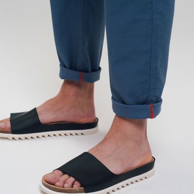 Pantalón de lona algodón orgánico Moda sostenible pantalones hombre algoón