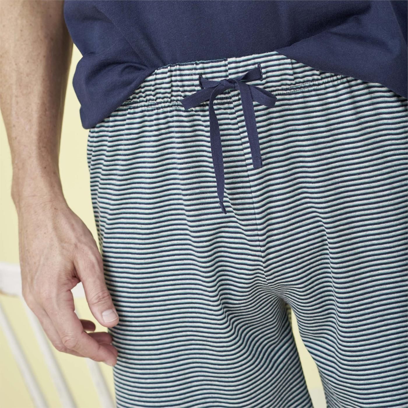 Pijama corto para hombre 100% algodón orgánico, sin tóxicos