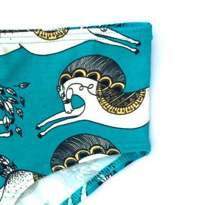 Braga azul turquesa, de algodón orgánico, ecológica Braga azul turquesa, de algodón orgánico, ecológica