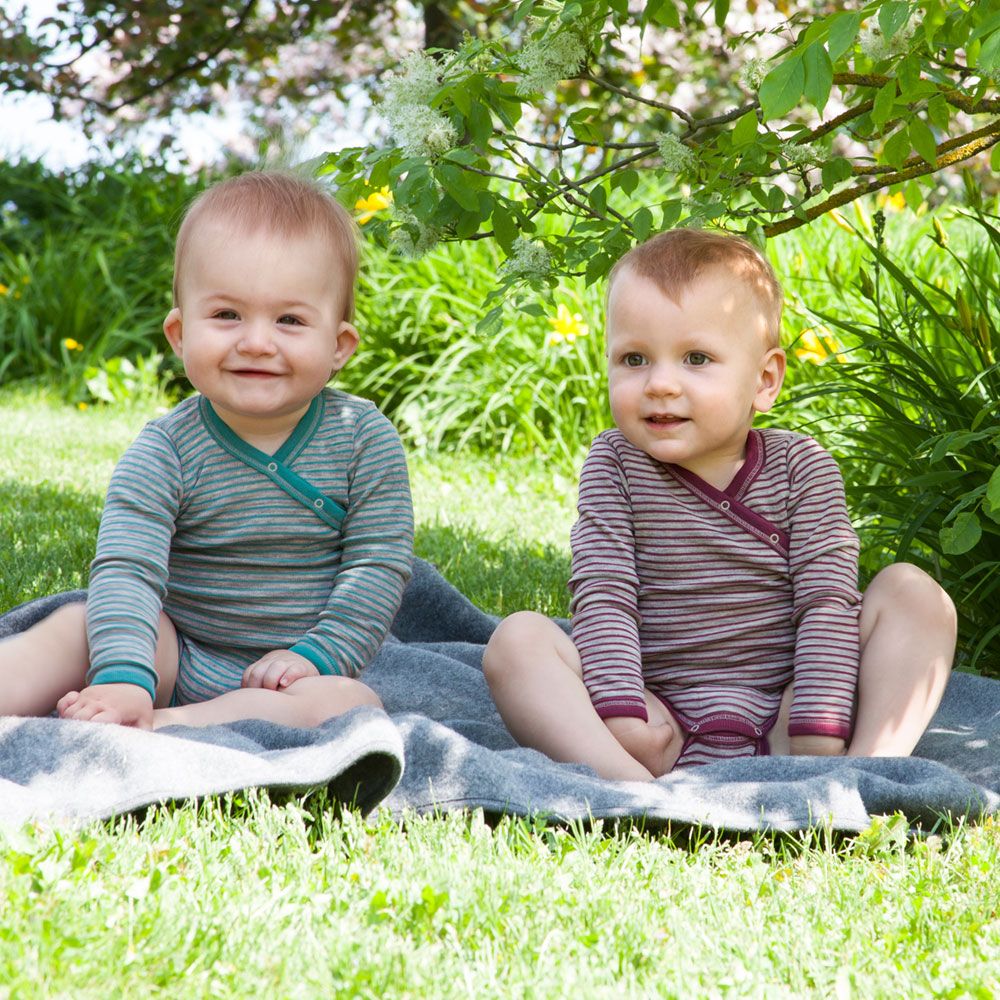 Body lana merino y seda, para bebés sin químicos