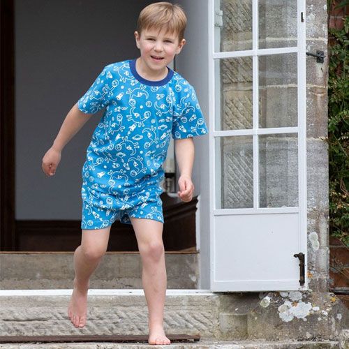 Pijama 100% algodón orgánico niño, para piel delicada