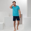 Pijama azul clarito 100% algodón orgánico hombre