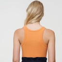 Camiseta tirantes algodón orgánico, naranja