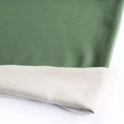 Haramaki de algodón orgánico reversible Verde Caqui-Beige