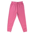Pijama largo 100% algodón orgánico, rayas rosa