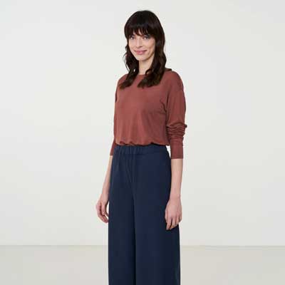 Camiseta sostenible marron