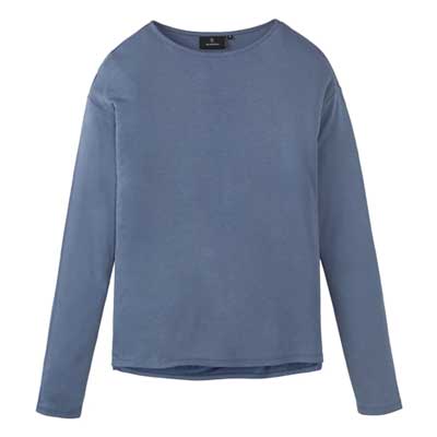 Camiseta azul sostenible