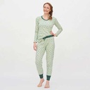 Pantalón pijama 100% algodón orgánico, Leaves