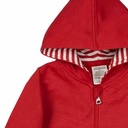 Sudadera rojo bebe, ropa sostenible