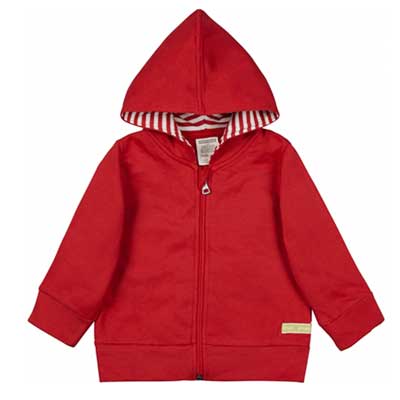 sudadera algodon rojo bebe