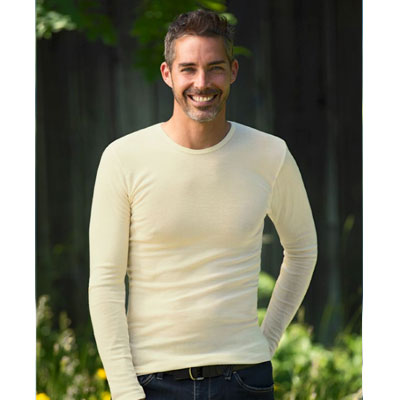 Camiseta térmica de hombre con cuello redondo y lana merino de manga corta  – FJORK Merino 🌍
