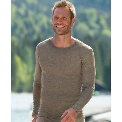 Camiseta de lana merina de manga larga para Hombre