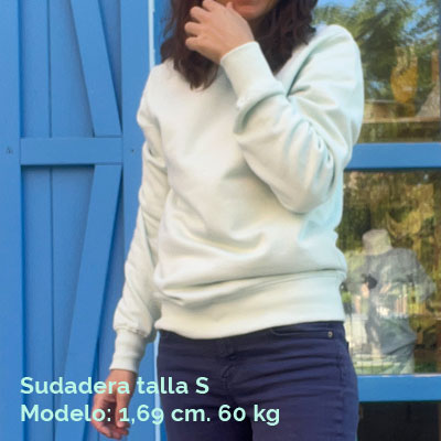 Sudadera algodón orgánico mujer