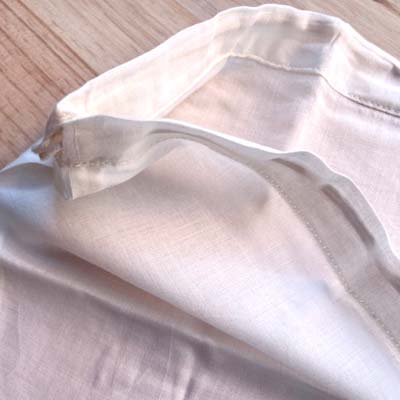Bolsa para colar de tela de 100% algodón orgánico