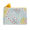 Neceser mujer terciopelo estampado floral