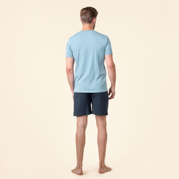 Pijama corto hombre algodón orgánico 100% REX