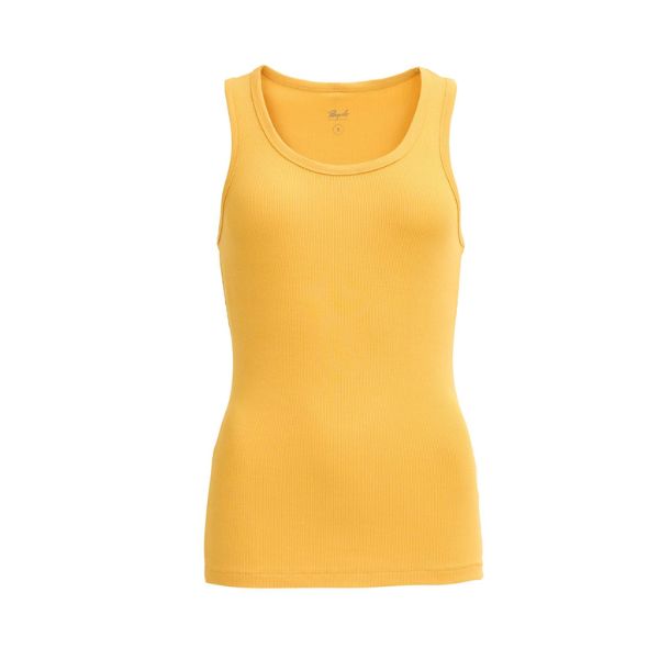 Camiseta tirantes acanalada de algodón orgánico
