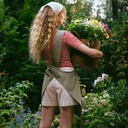 Delantal jardinera algodón orgánico 100%