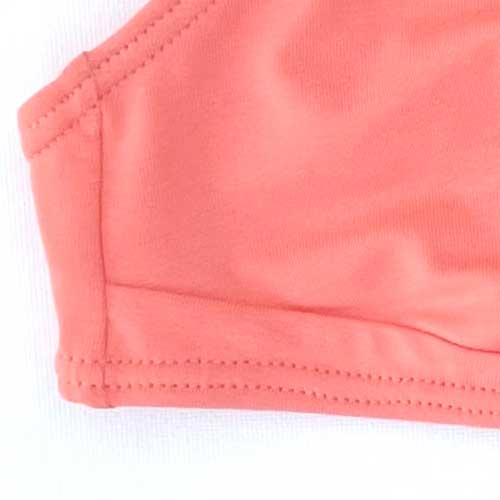 Sujetador Bikini algodón orgánico Salmón