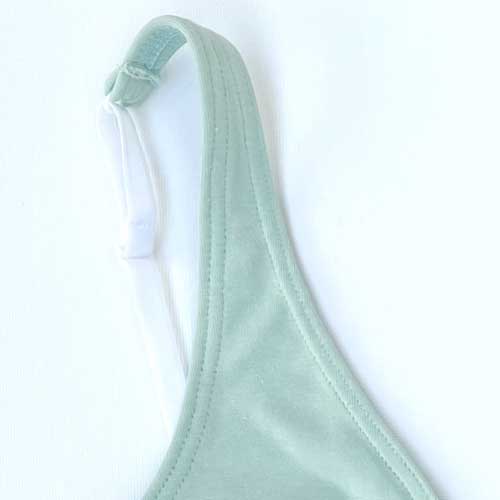 Sujetador Bikini algodón orgánico Salmón