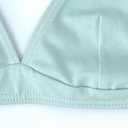 Sujetador Bikini algodón orgánico Salmón