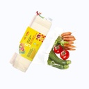 Pack 5 bolsas reutilizables para compra a granel, tamaño L