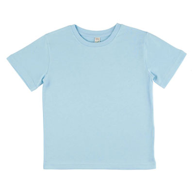 Camiseta de 100% algodón orgánico básica infantil