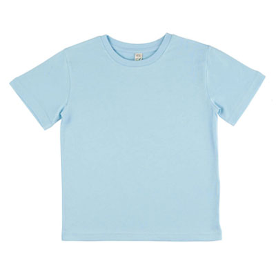 Camiseta de 100% algodón orgánico básica infantil