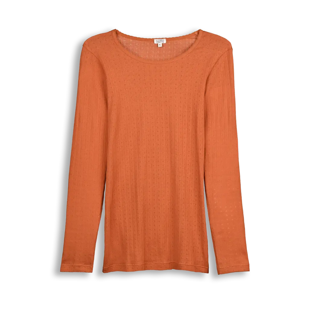 camiseta algodon organico mujer manga larga sin tóxicos