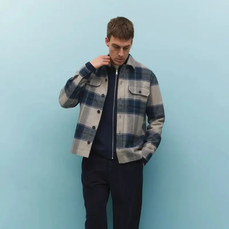 sobrecamisa de cuadros