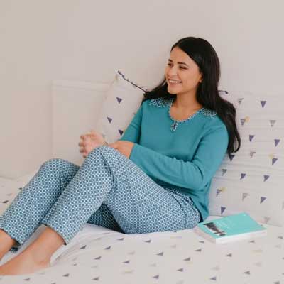 Pijama algodón mujer