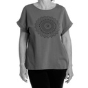 Camiseta algodón orgánico, mandala Lila