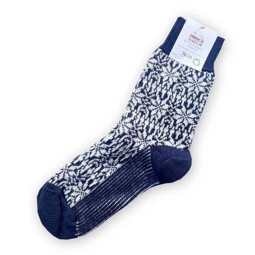100% organic wool Christmas sock