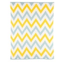 100% organic cotton baby blanket ZigZag