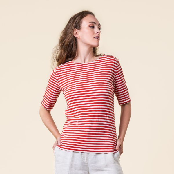 Camiseta rayas 100% algodón orgánico