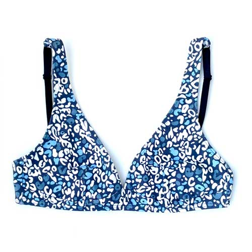 Leopard Organic Cotton Bikini Bra