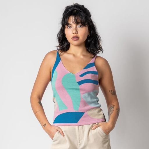 Camiseta de punto de algodón orgánico 100% FIANNA