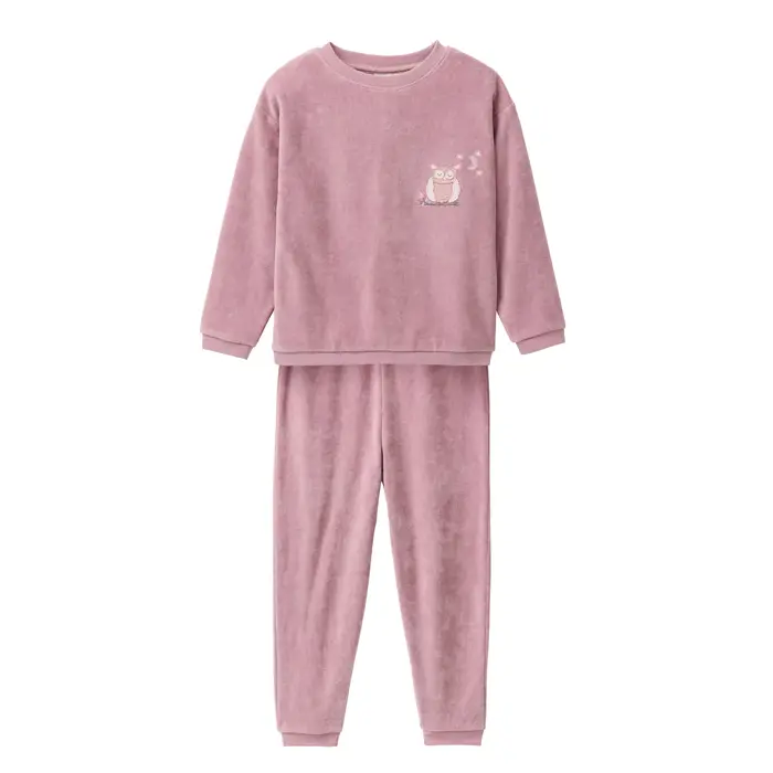 Pijama de rínxol cotó orgànic 100% amb Mussol