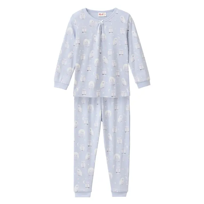 Pijama para niñas algodón orgánico 100% Búho
