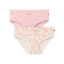 Pack braguitas niña 100% algodón orgánico Jardín