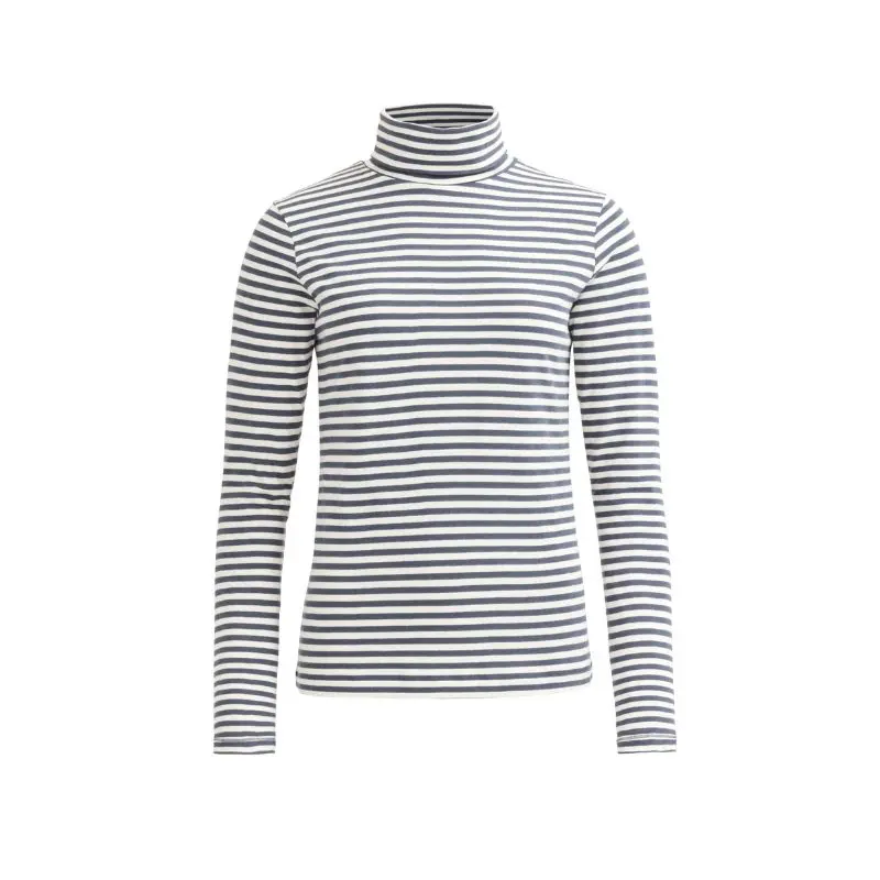 100% organic cotton high neck striped t-shirt