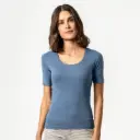Camiseta m. corta pijama 100% algodón orgánico mujer ROOS