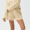 Pantalón corto 100% algodón orgánico Amarillo