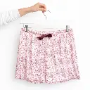 Floral 100% Organic Cotton Pajama Shorts