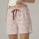 Pantalón pijama corto 100% algodón orgánico Floral 